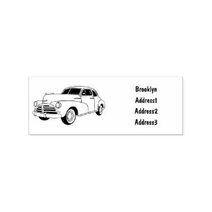 Cartoon-Abbildung 1948 des klassischen Autos Gummistempel