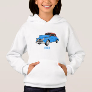 Cartoon-Abbildung 1948 des klassischen Autos Hoodie