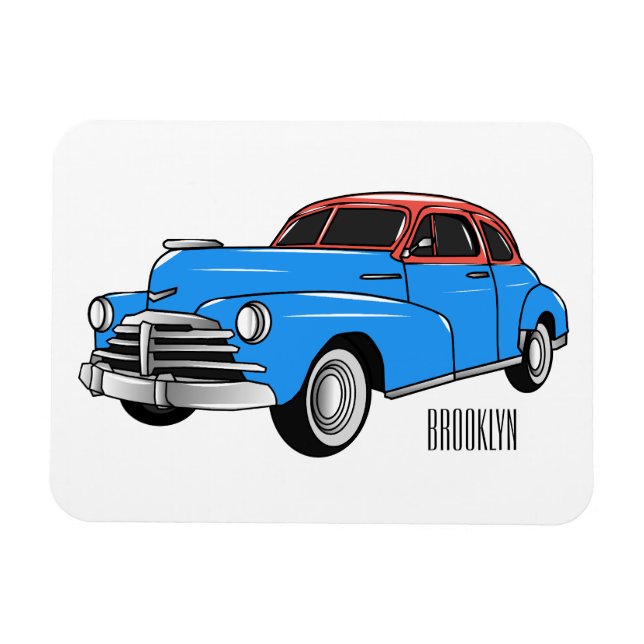 Cartoon-Abbildung 1948 des klassischen Autos Magnet (Horizontal)