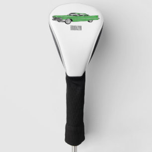 Cartoon-Abbildung 1959 des klassischen Autos Golf Headcover