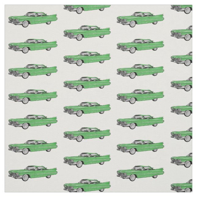 Cartoon-Abbildung 1959 des klassischen Autos Stoff (Muster)
