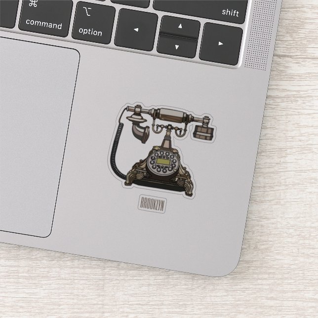 Cartoon-Abbildung Aufkleber (Ausschnitt)