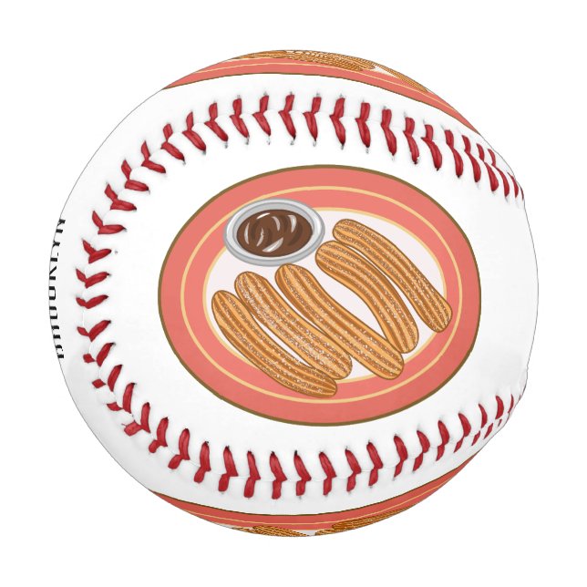 Cartoon-Abbildung Baseball (Vorderseite Links)