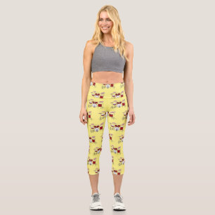 Cartoon-Abbildung Capri Leggings