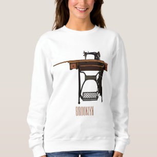 Cartoon-Abbildung der Nähmaschine Sweatshirt