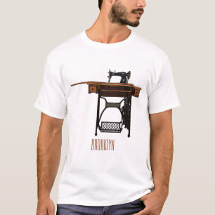 Cartoon-Abbildung der Nähmaschine T-Shirt