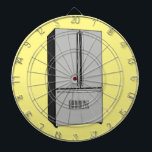 Cartoon-Abbildung des Kühlschranks Dartscheibe<br><div class="desc">Cartoon-Abbildung des Kühlschranks</div>