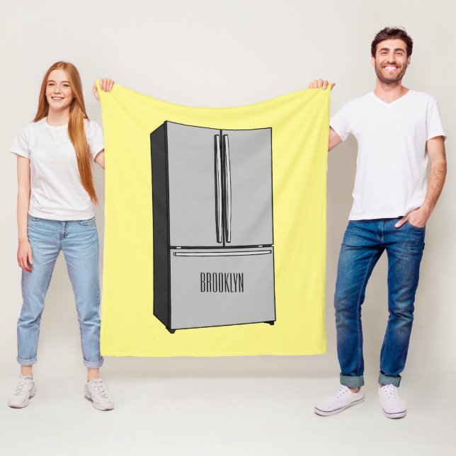 Cartoon-Abbildung des Kühlschranks Fleecedecke (Beispiel)