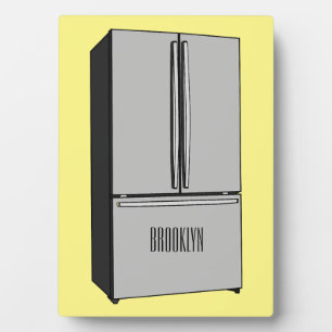 Cartoon-Abbildung des Kühlschranks Fotoplatte