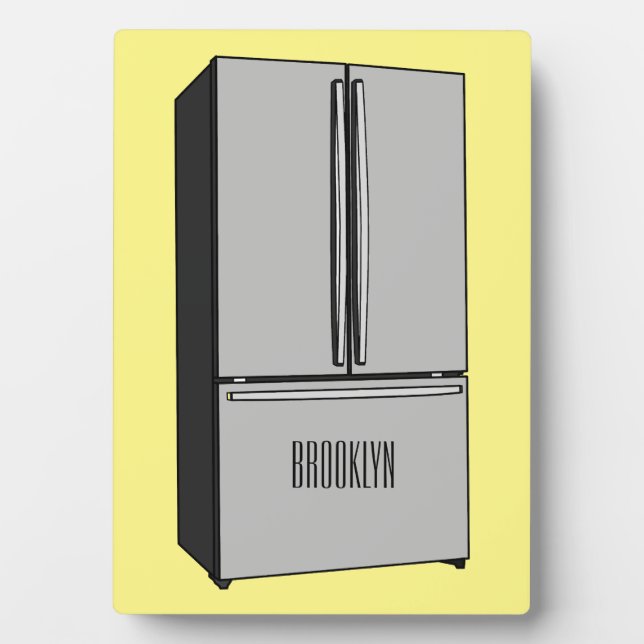 Cartoon-Abbildung des Kühlschranks Fotoplatte (Vorderseite)