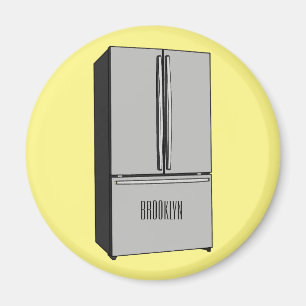 Cartoon-Abbildung des Kühlschranks Magnet