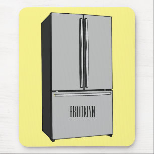 Cartoon-Abbildung des Kühlschranks Mousepad