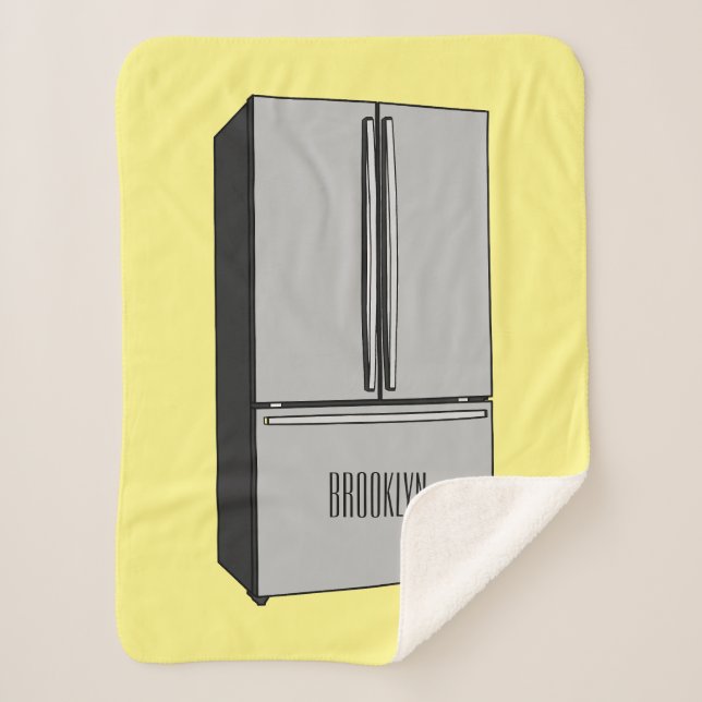 Cartoon-Abbildung des Kühlschranks Sherpadecke (Vorderseite)