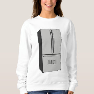 Cartoon-Abbildung des Kühlschranks Sweatshirt