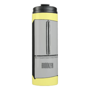 Cartoon-Abbildung des Kühlschranks Thermosbecher