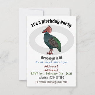 Cartoon-Abbildung eines gezapften Partridge Einladung