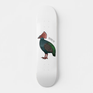 Cartoon-Abbildung eines gezapften Partridge Skateboard