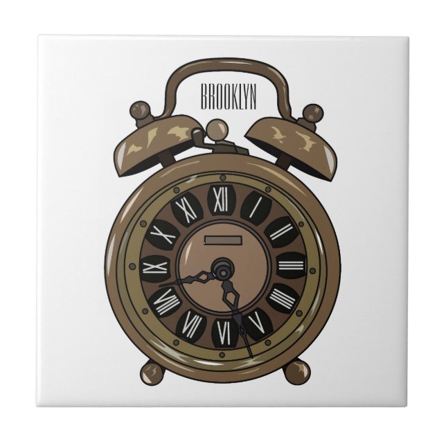 Cartoon-Abbildung Fliese (Vorderseite)