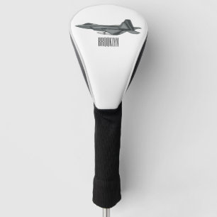 Cartoon-Abbildung für Kampfflugzeuge Golf Headcover