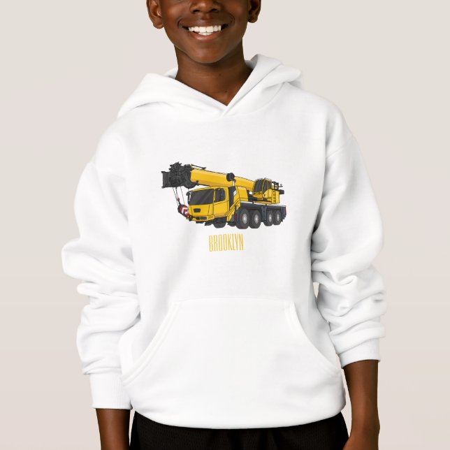 Cartoon-Abbildung für Kranwagen Hoodie (Vorderseite)