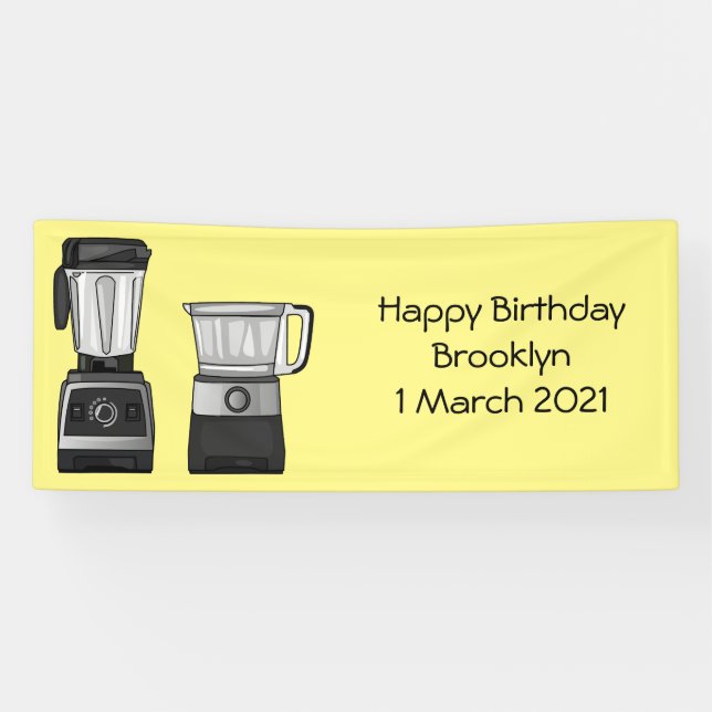 Cartoon-Abbildung für Lebensmittelprozessoren und  Banner (Horizontal)