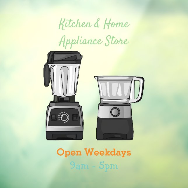 Cartoon-Abbildung für Lebensmittelprozessoren und  Fensteraufkleber (Blatt 3)