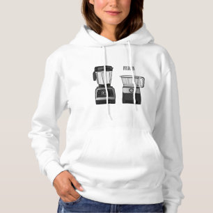 Cartoon-Abbildung für Lebensmittelprozessoren und Hoodie