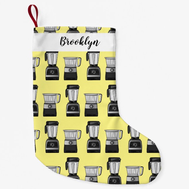 Cartoon-Abbildung für Lebensmittelprozessoren und  Kleiner Weihnachtsstrumpf (Vorderseite)