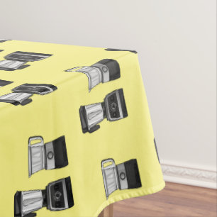 Cartoon-Abbildung für Lebensmittelprozessoren und Tischdecke