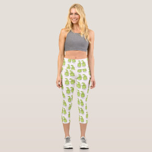 Cartoon-Abbildung für niedliches Birnpaar Capri Leggings