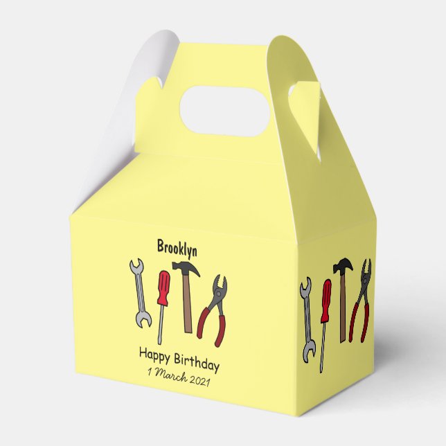 Cartoon-Abbildung Geschenkschachtel (Vorderseite)