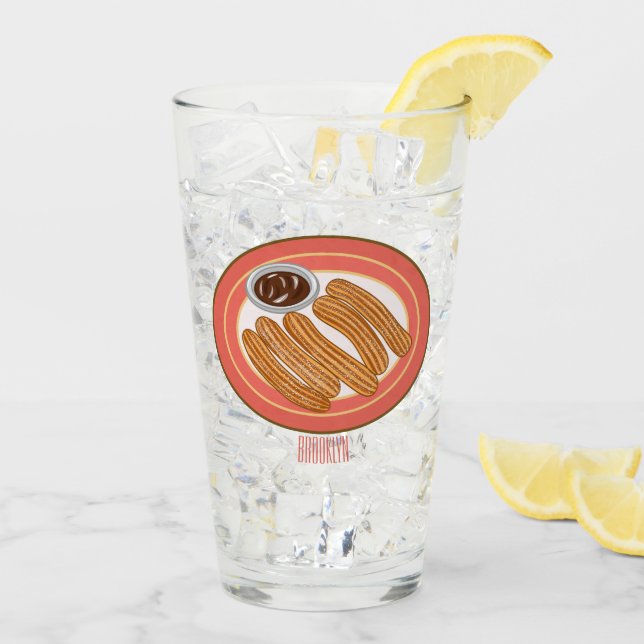 Cartoon-Abbildung Glas (Rückseite Ice)