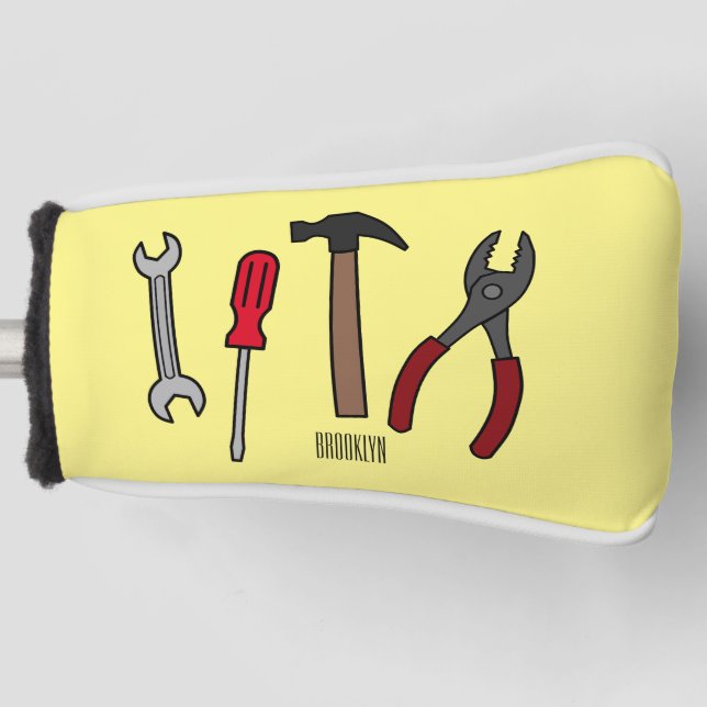 Cartoon-Abbildung Golf Headcover (Vorderseite)