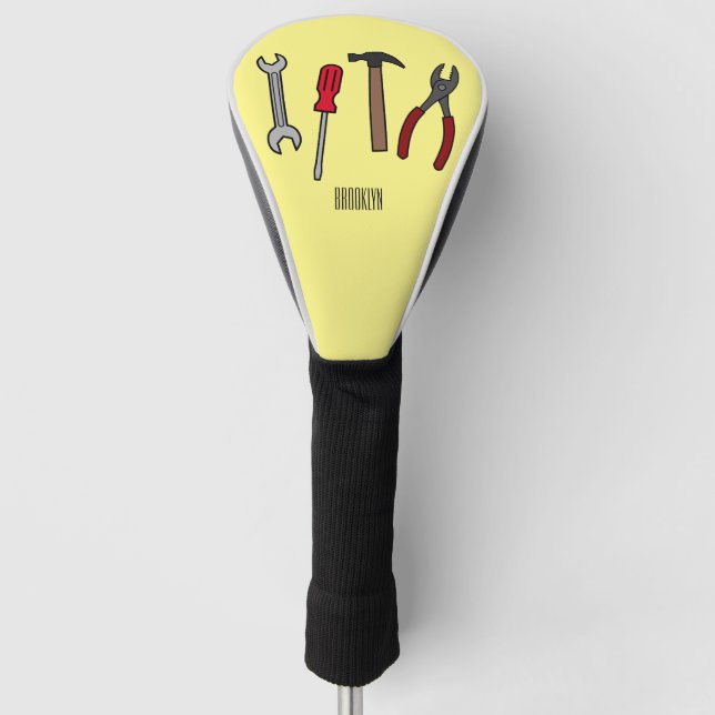 Cartoon-Abbildung Golf Headcover (Vorderseite)