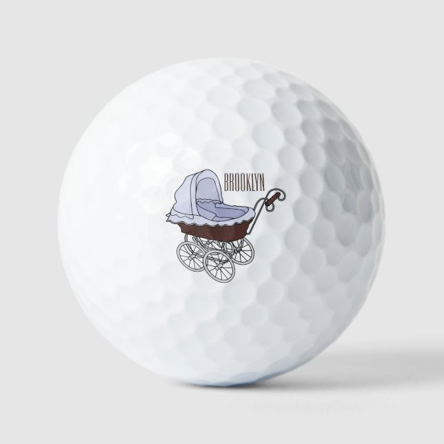 Cartoon-Abbildung Golfball (Vorderseite)