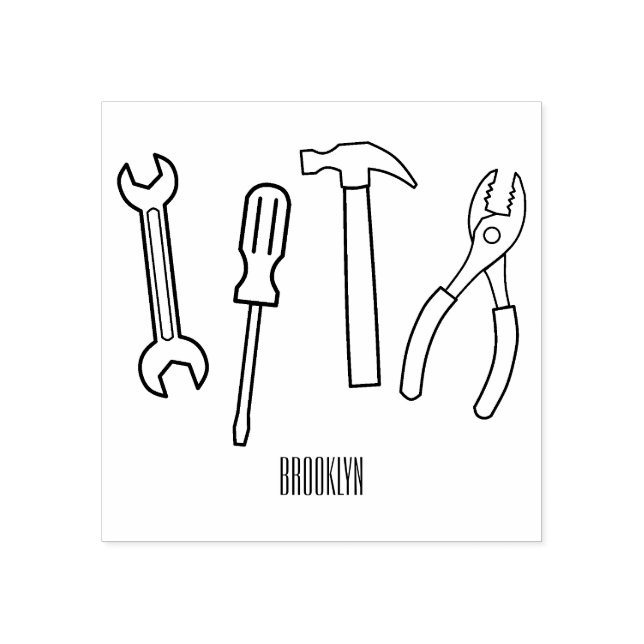 Cartoon-Abbildung Gummistempel (Prägung)