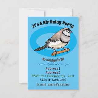 Cartoon-Abbildung mit Doppelbarsch Einladung