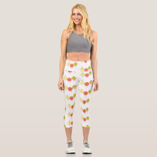 Cartoon-Abbildung niedlicher Kirschtomaten Capri Leggings