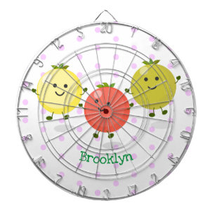 Cartoon-Abbildung niedlicher Kirschtomaten Dartscheibe