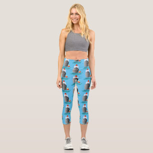 Cartoon-Abbildung niedlicher Seefrachtschlepper Capri Leggings