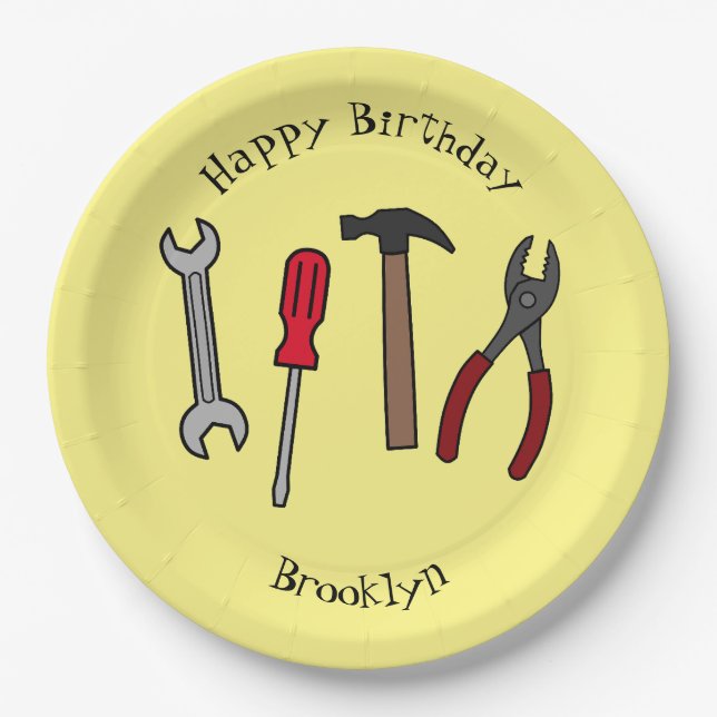 Cartoon-Abbildung Pappteller (Vorderseite)