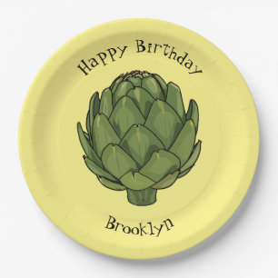 Cartoon-Abbildung Pappteller