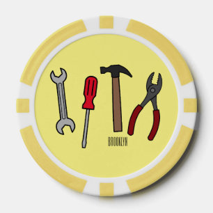 Cartoon-Abbildung Pokerchips