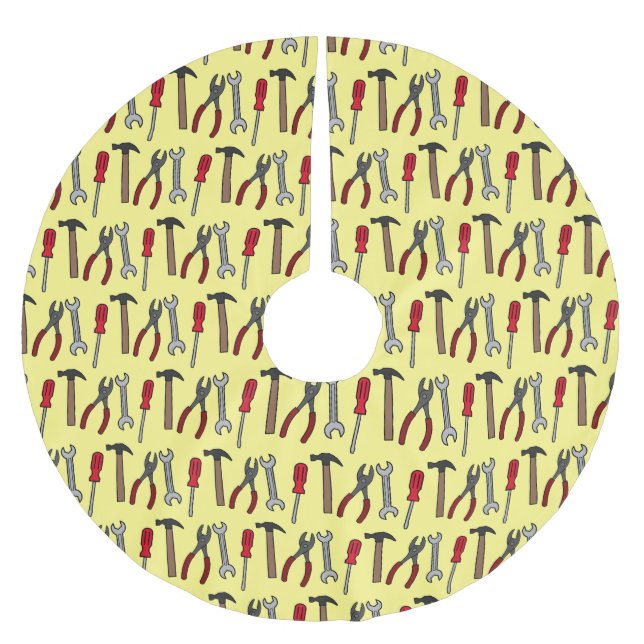 Cartoon-Abbildung Polyester Weihnachtsbaumdecke (Vorderseite)