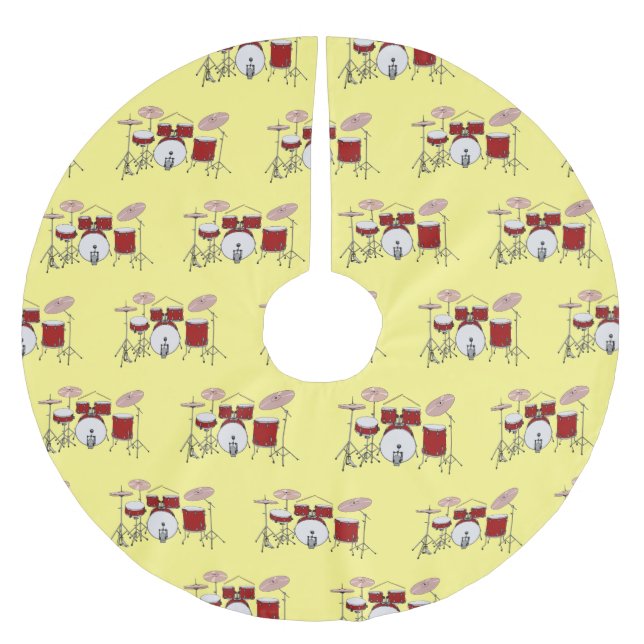 Cartoon-Abbildung Polyester Weihnachtsbaumdecke (Vorderseite)