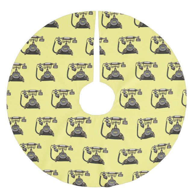 Cartoon-Abbildung Polyester Weihnachtsbaumdecke (Vorderseite)