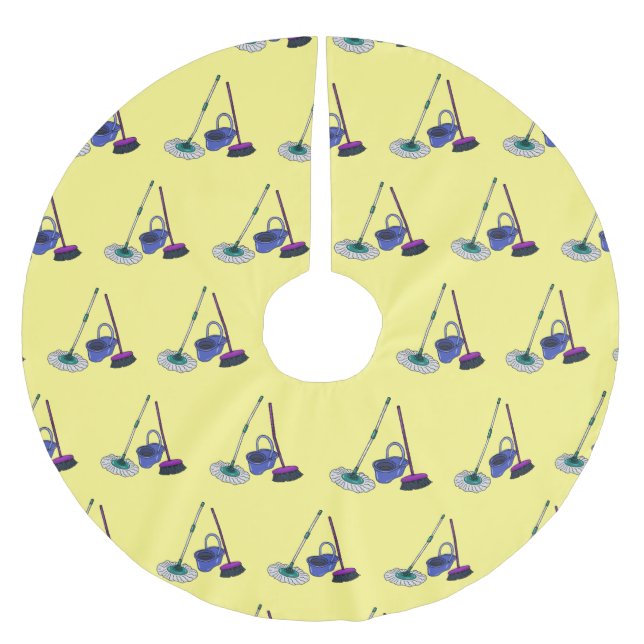 Cartoon-Abbildung Polyester Weihnachtsbaumdecke (Vorderseite)