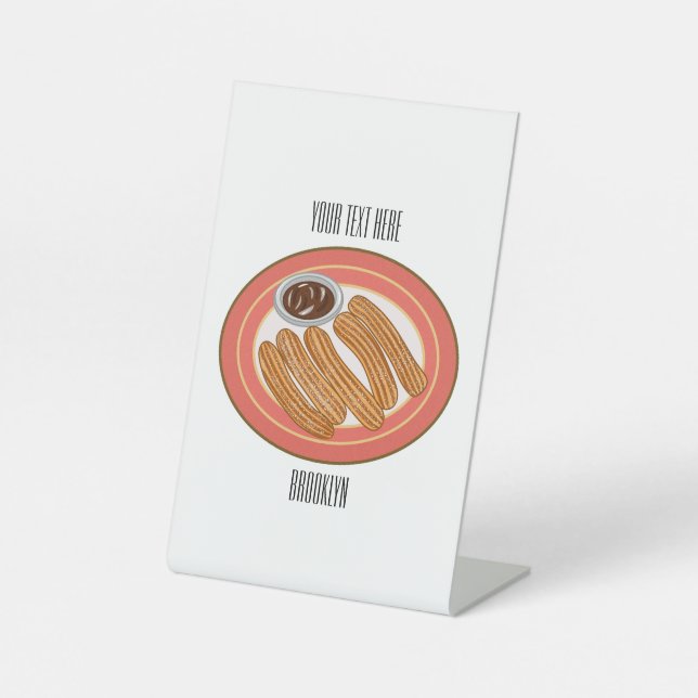 Cartoon-Abbildung Sockelschild (Vorderseite)