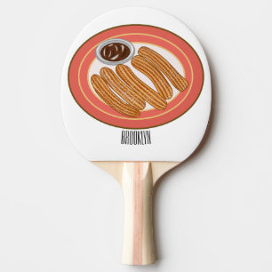 Cartoon-Abbildung Tischtennis Schläger