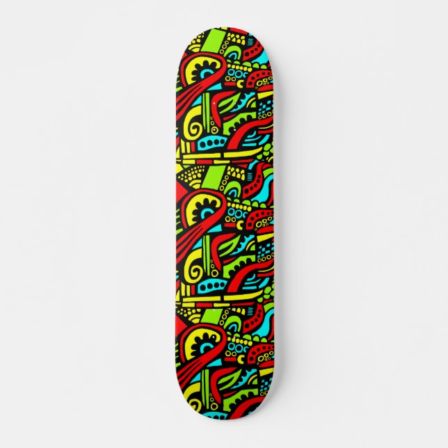 Cartoon Abstrakt Skateboard (Vorne)